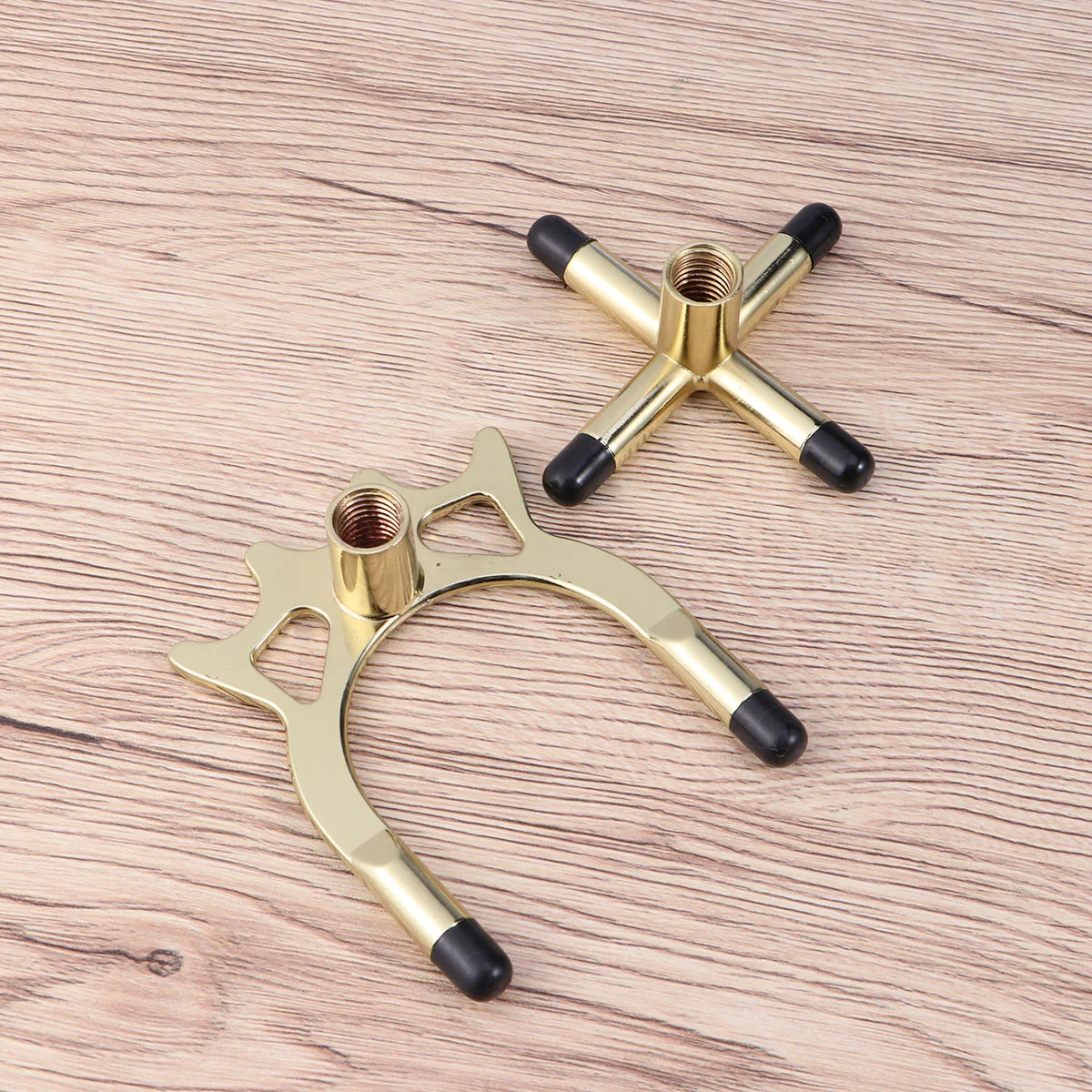 2 PCS Snooker Billiards Cue Racks Bridge Head Cross Holders Antlers Rod Pool Cue Stick Holders Pool Table Accessory