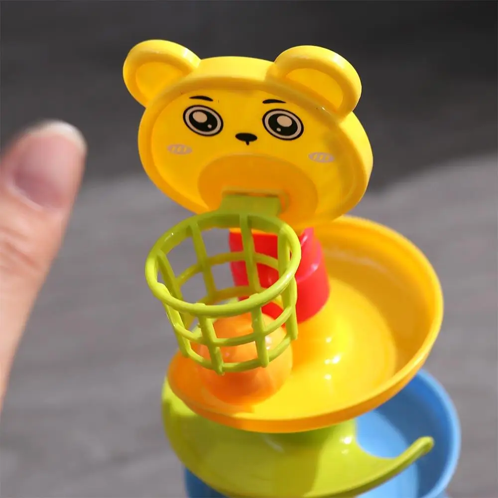 Pista antiga bola de rolamento pai-filho jogo bebê quebra-cabeça brinquedo bola gota rolo torre giratória pista giratória brinquedo conjunto pista virar em torno de brinquedo