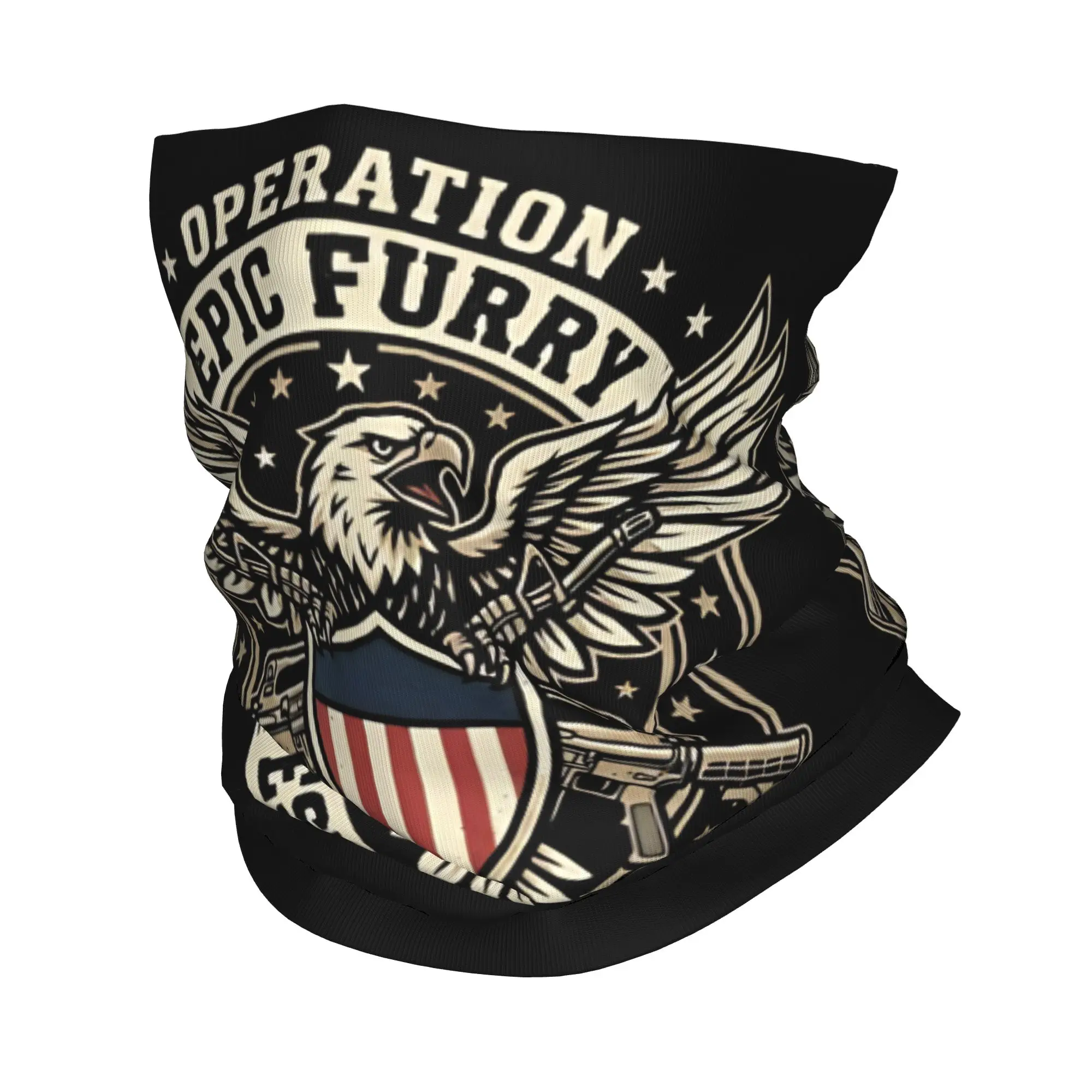 Men Operation Epic Fury The FAFO Tour Bandana Neck Cover Printed Mask Scarf Hair Band Wrist Wraps For Outdoor Sports