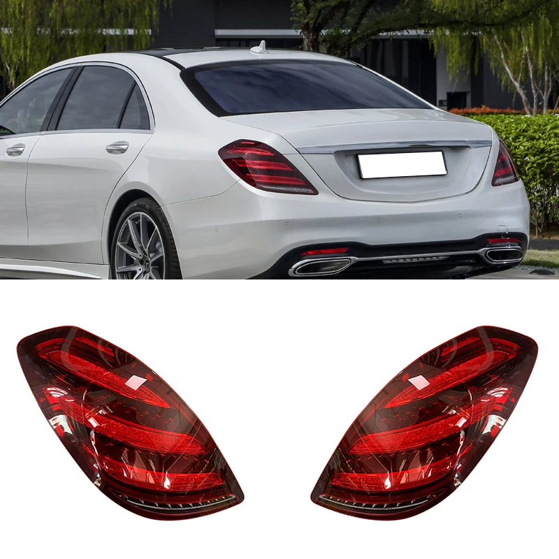 

Светодиодный задний фонарь для Mercedes-Benz W222 S Class S320 S350 S400 S500 2018 2019 2020, указатель поворота, указатель поворота, стоп-сигнал, мигающий свет