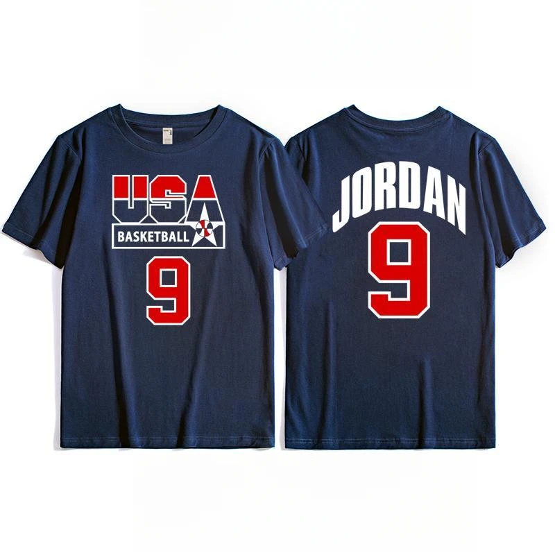

1992 Dream Team T-shirt American Men's Basketball Training Top Vintage Dream One Sports Casual Cotton Short Sleeves 2025
