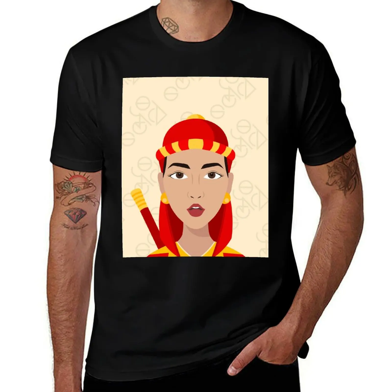 Pop Culture Mashup Art : Zawgyi Girl T-Shirt Summer Festival T-Shirt