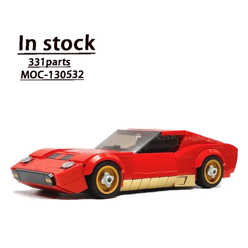 

MOC-130532 Movie Series Super Red Sports Car Building Block Assembly Stitching Model MOC Educational Children'sBirthday Toy Gift