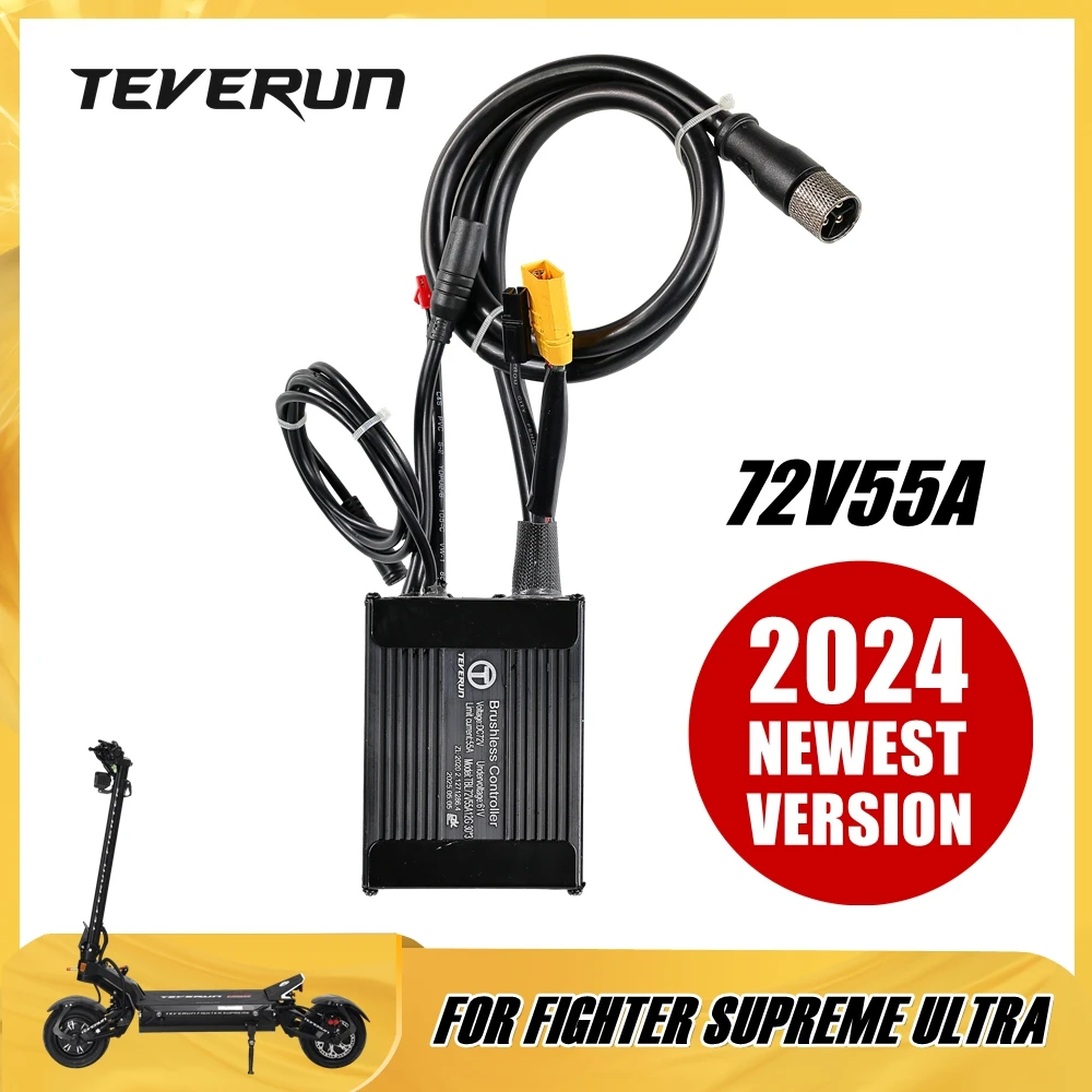

Контроллер APP 72V55A для электросамоката TEVERUN FIGHTER SUPREME ULTRA, новейшая версия 2024 года, для переднего и заднего моторов