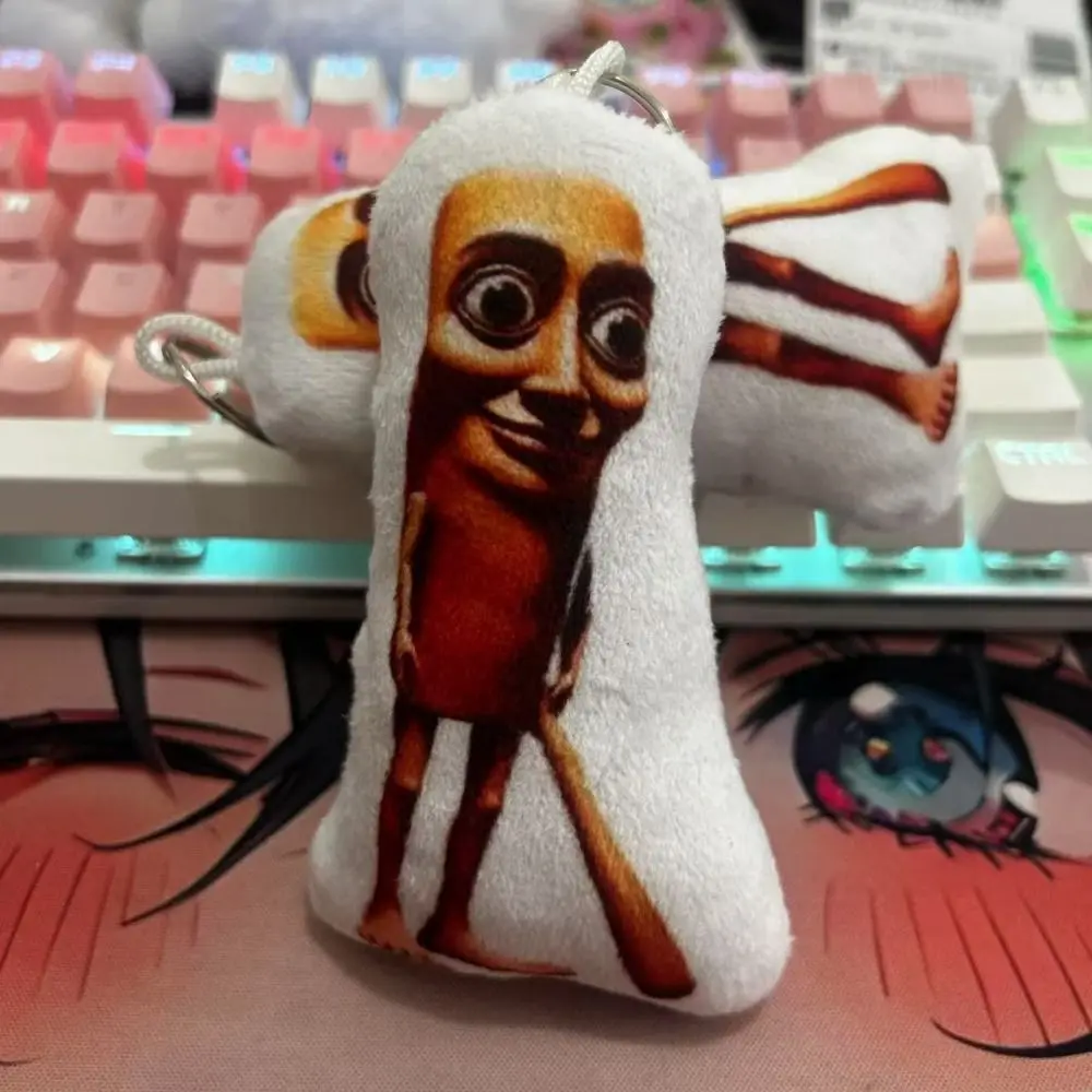

Kawaii Tung Tung Sahur Keyring Cartoon Talking Voice Wooden Stick Shan Hai Jing Character Keychain Stress Relief Toy Funny Doll
