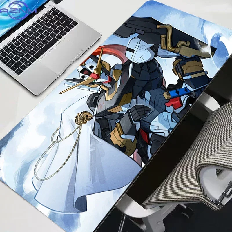Large Mouse Pad Mobile Suit Gundam anime Gamer Computer Desk Mat Modern Table Keyboard Laptop Carpet XXL Gaming Mousepad