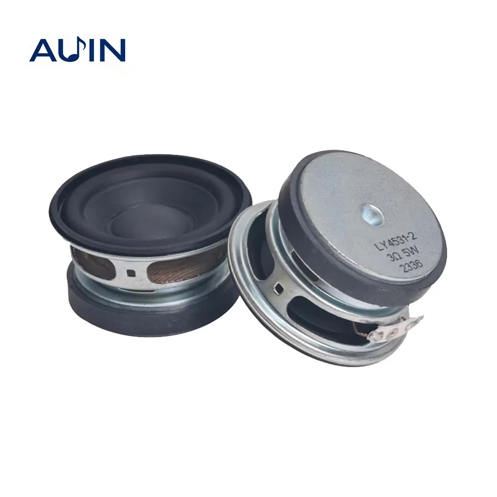 2 Pcs 2 Inch 3 Ohm 5W Audio Speaker Full Range Portable 52Mm Round Waterproof Diy Home Sound Bluetooth Amp Loudspeaker-image