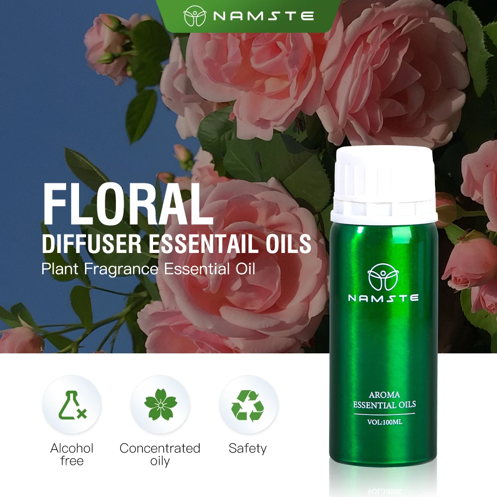 

Floral and Fruity Series Aromatherapy Essential Oil 100ML Used for Aroma Diffuser Air Purifier Pure Natural Extraction Freshener