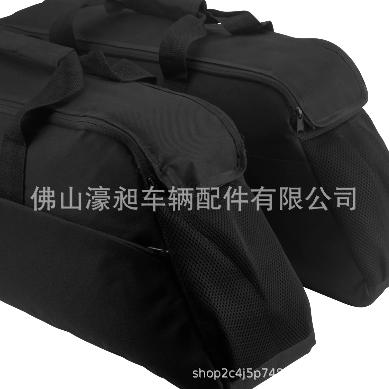 Motorcycle Side Case Cooler Bag Water Resistant Saddle Luggage Insulated Storage Pannier, 44x38x15cm Black, Compatible with
