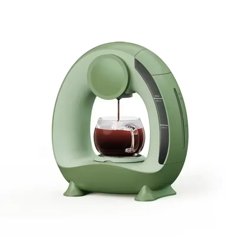 for  2025 New Mini  American Single Cup Coffee Machine Portable Electric Plastic Maker  2-4 Cups