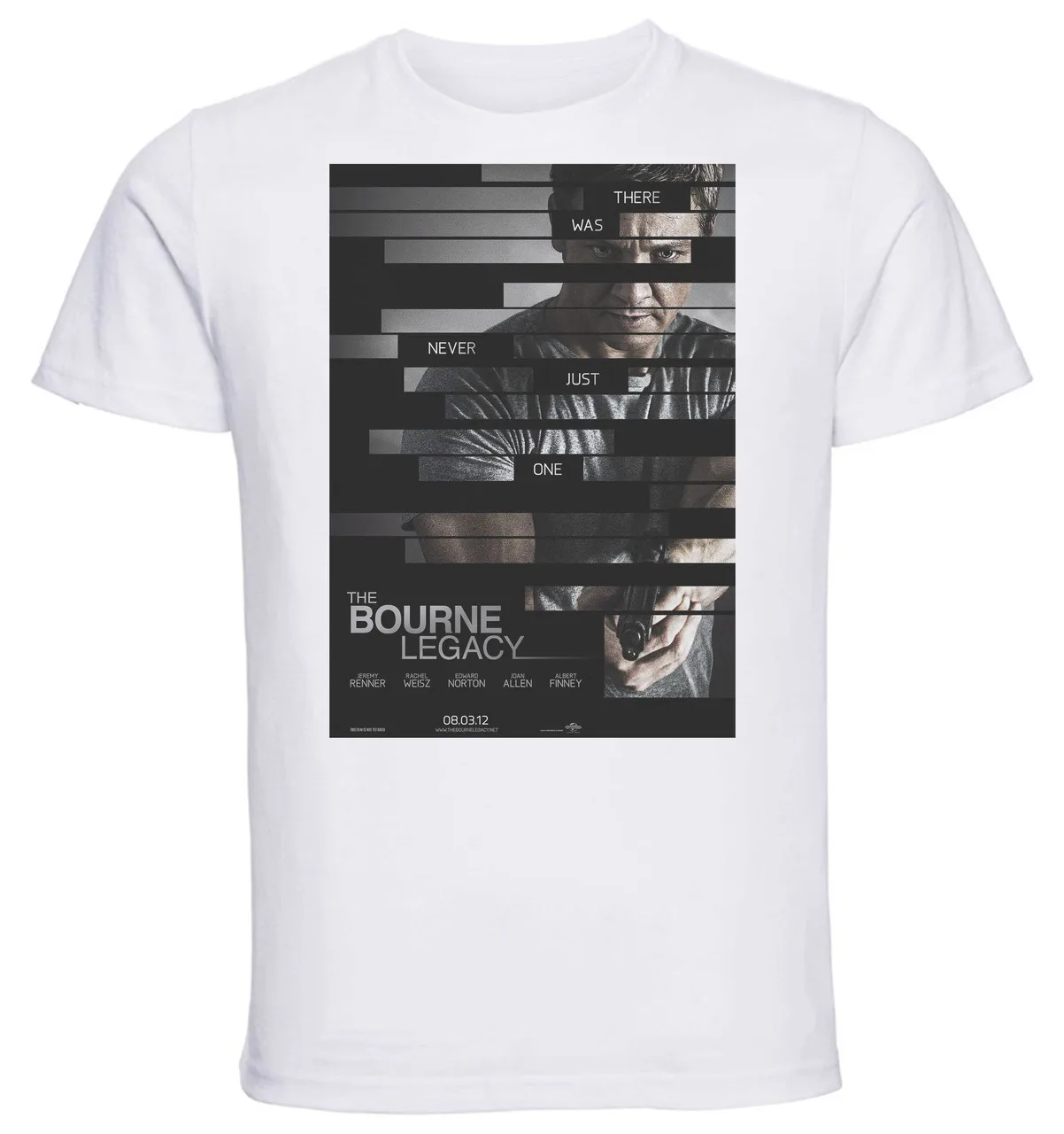 T-shirt Unisex - White - Playbill Film - The Bourne Legacy