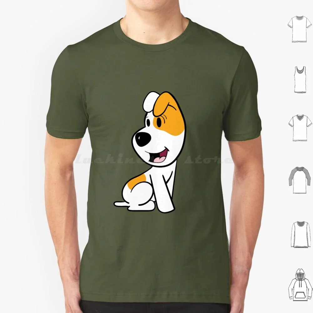 Reksio Dog T Shirt Cotton Men Women Diy Print Reksio Dog Cartoon Retro Comic Polish Jack Russel White Rex Bolek And Lolek