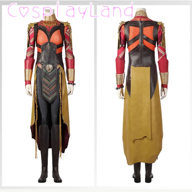 

Wakanda Forever Guardian Dora Okoye Cosplay Costume Halloween Carnival Masquerade Outfit for Women Suit Full Set with Boots