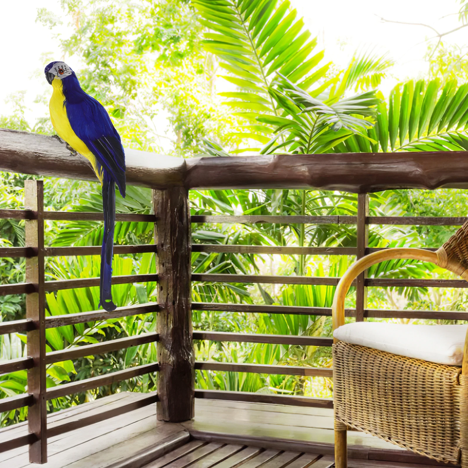 

Simulation Parrot Decoration Vivid Fake Garden Window Artificial Ornament Realistic