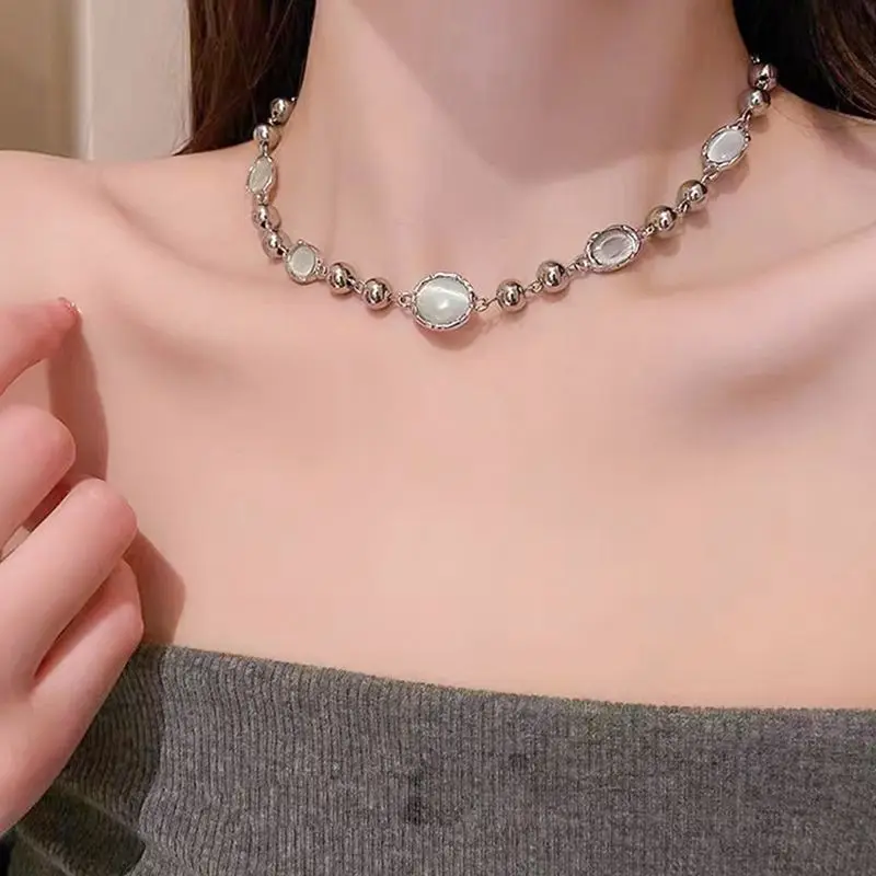 Conjunto de diamantes de estilo dulce y fresco para niña, collar de cinco puntas, estrella, amor, mariposa, hebilla de cinturón, Material de cuero,