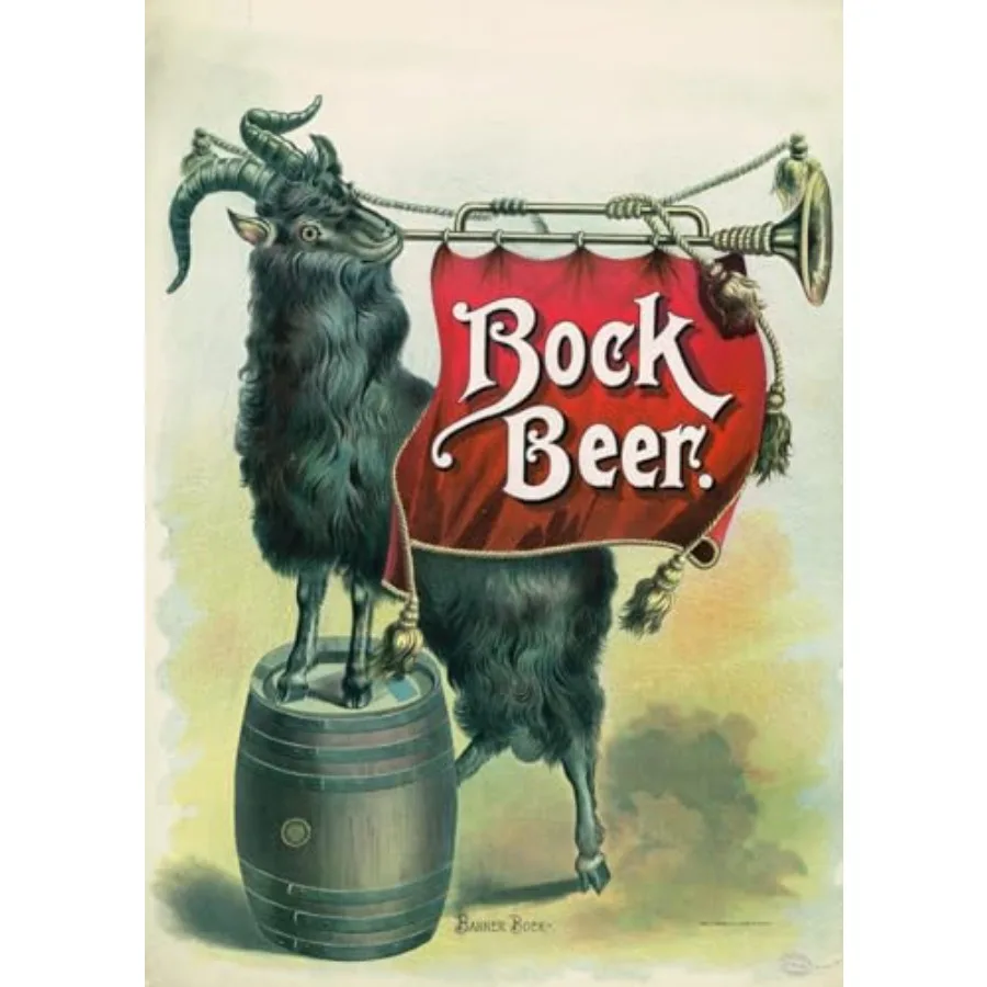 

Плакат с изображением пива Bock, Bock 1894, от Rode and Brand (24 x 36)