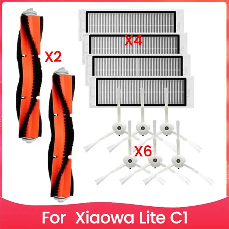

Аксессуары A04V для Xiaowa Lite C1, детали для пылесоса, основная боковая щетка, запасные части для фильтра Hepa