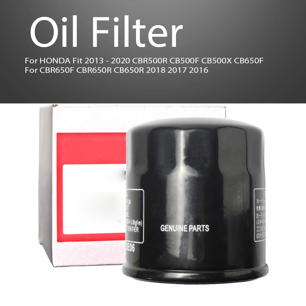 

Motorcycle Oil Filter 15410-MFJ-D01 For HONDA Fit 2013 - 2020 CBR500R CB500F CB500X CB650F CBR650F CBR650R CB650R 2018 2017 2016