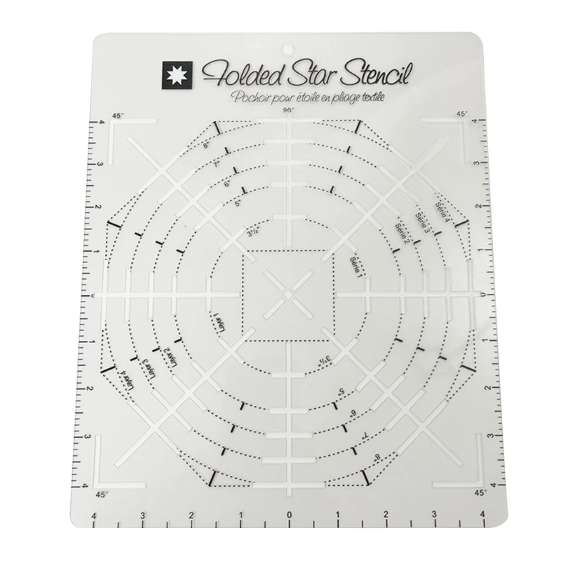 Dropship Hot Pad Interfacing Templates Patchwork Guide Ruler Quilting Pad PET Templates