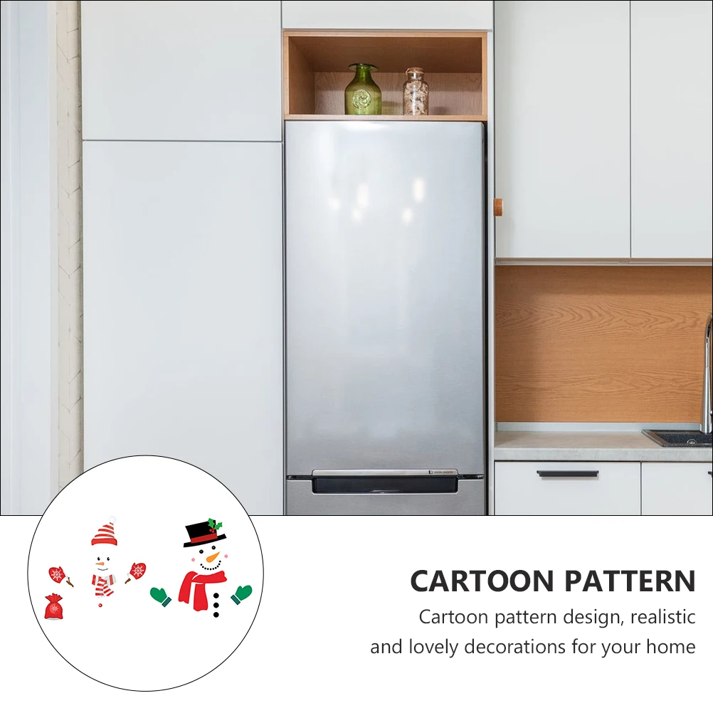

2pcs PVC Magnetic Fridge Stickers Cartoon Refrigerator Magnets Home Decor Gifts Practical Christmas Accessories