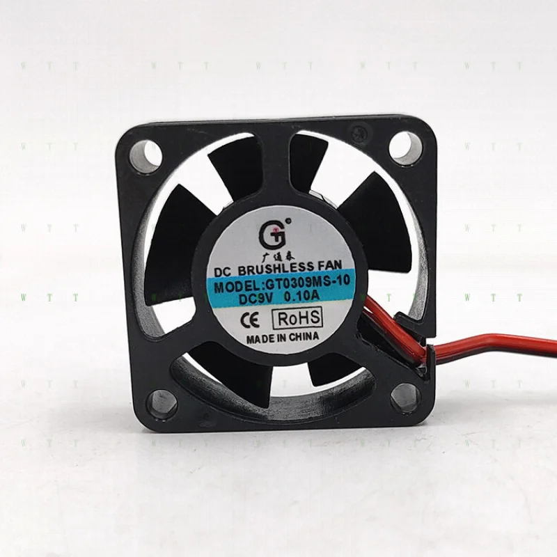 H 1 peça para exibição de farol de LED para carro, ventilador de resfriamento silencioso de 3cm 3010 9V0.10A GT0309MS-10