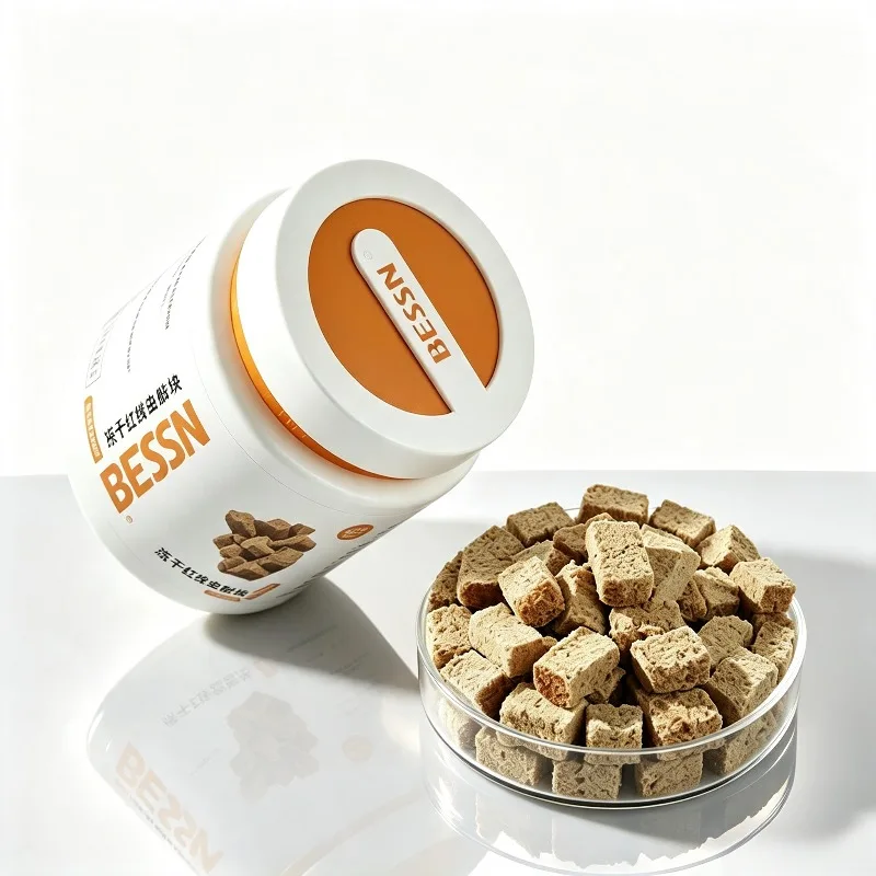 High Protein Freeze Dried Brine Shrimp Cubes by BESSN Nutrient Rich Fish Food for Discus Guppy and Small Tropical Fish