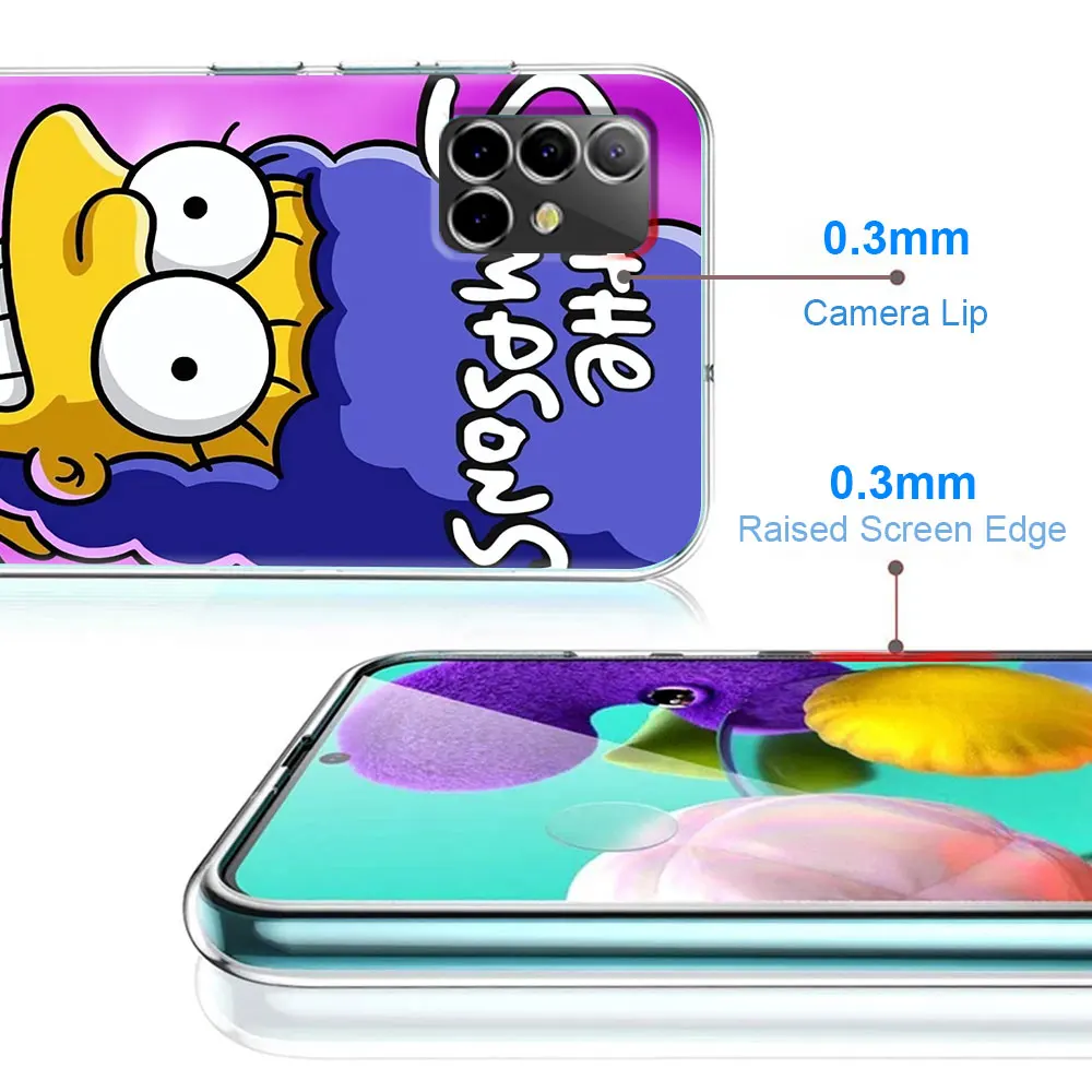 The Simpson Homer Case for Samsung Galaxy A51 A14 A54 A12 A41 A21s A13 A15 A55 A71 A23 A31 A33 A52 A24 A32 Soft TPU Phone Cover