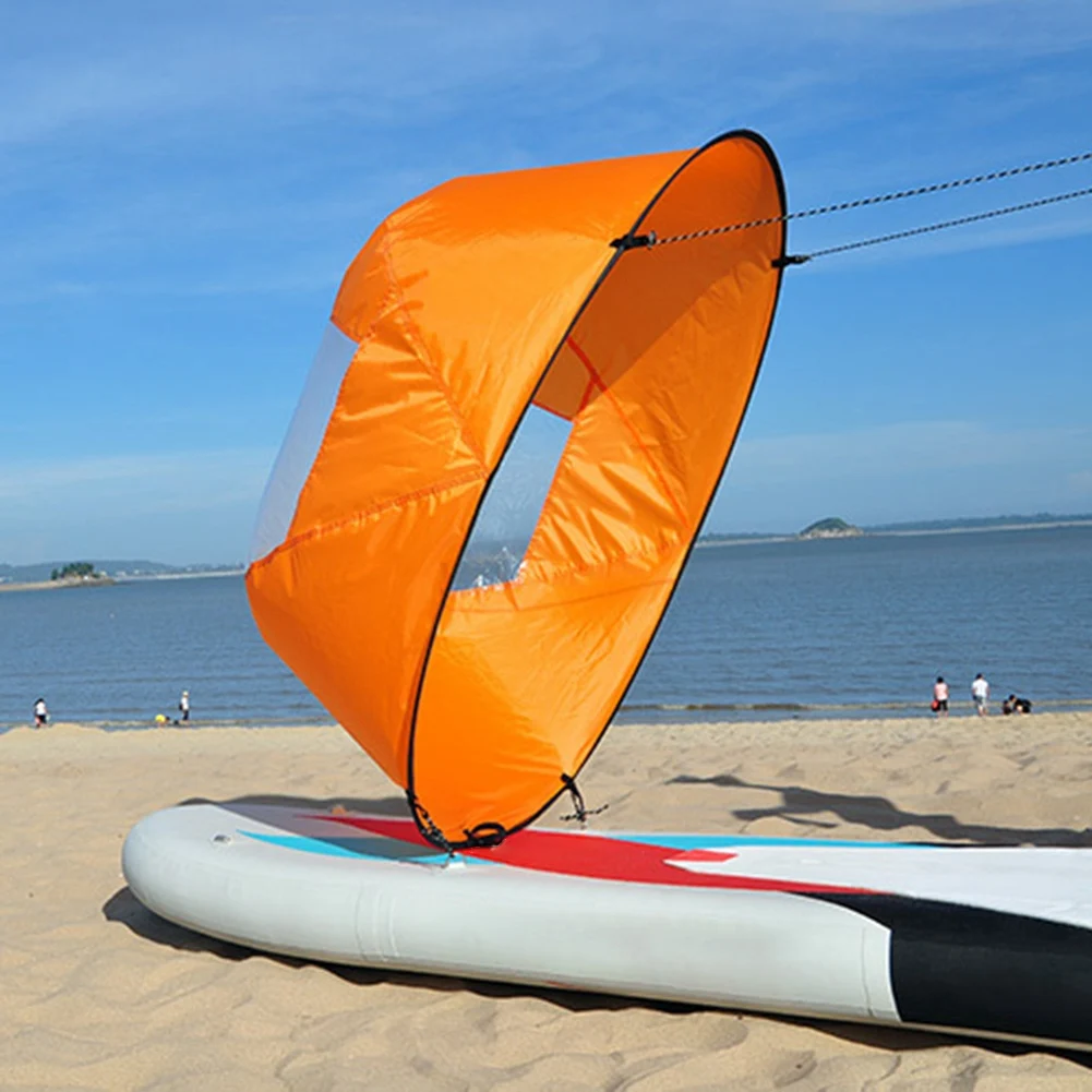 Kayak Downwind Kit, Barco Inflável, Placa Dobrável, Wind Paddle, Easy Setup Wind Sail, Canoa, 108cm, 42 polegadas