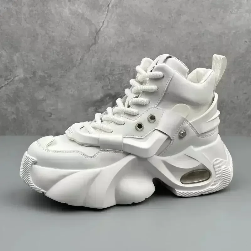 

Luxury Casual Sneakers for Men Men's Shoes Comfortable Platform Boots for Men Height Increasing Breathable High Top Sneakers Men