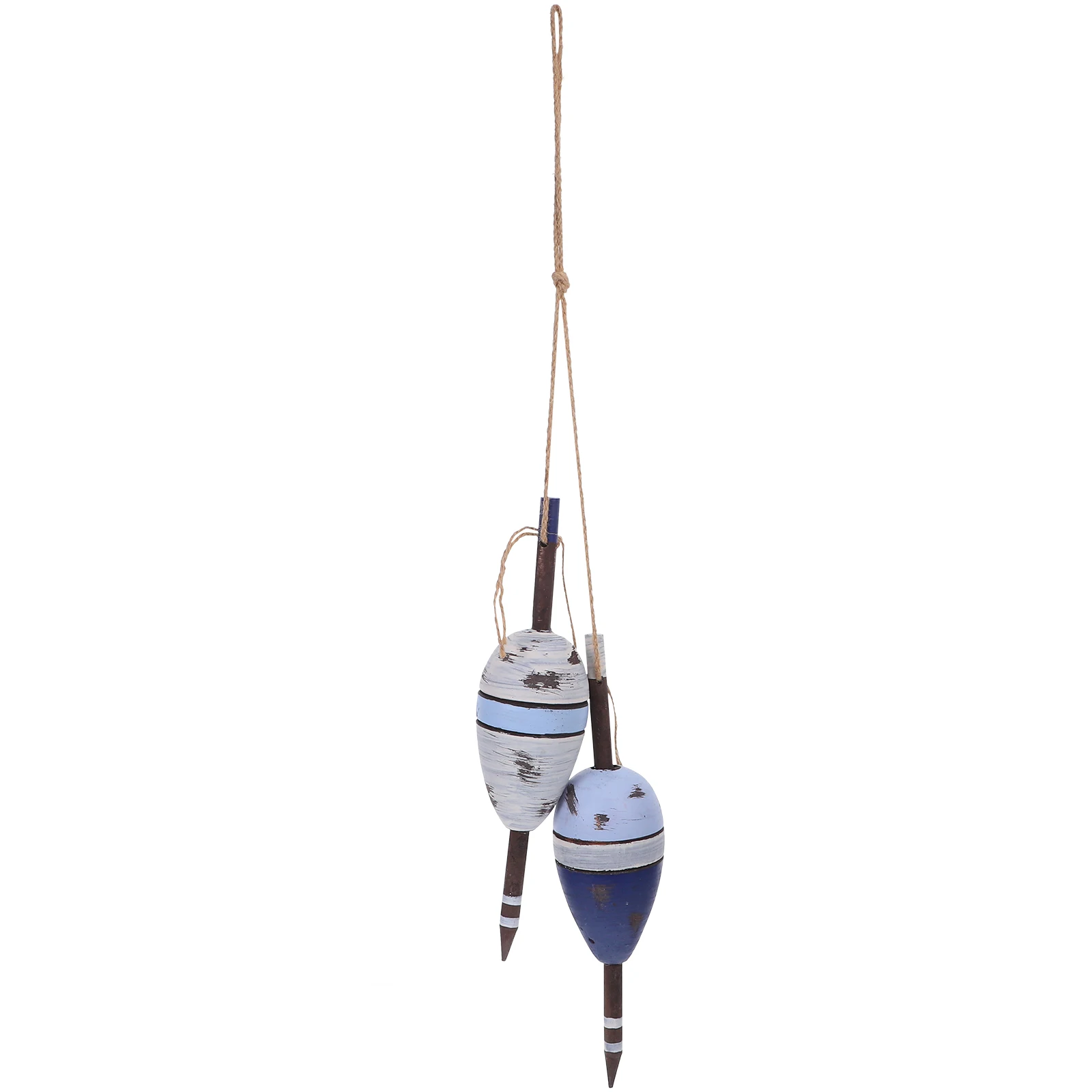 

Mediterranean Style Nautical Wooden Buoy Wall Hanging Vintage Ocean Coastal Decorative Ornament For Living Room Coffee Shop