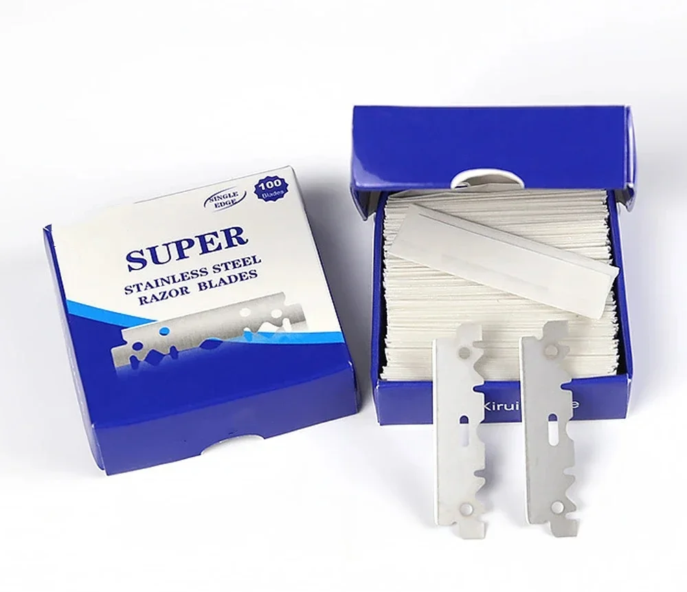 30/50/100/200pcs Single-sided Razor Blades Men's Safety Shave Shaving Manual Razor Blade Shaver Tool