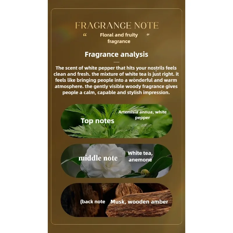 Elegante White Tea Moss Eau De Cologne Für Damen Blumig Holzig_voghion.com