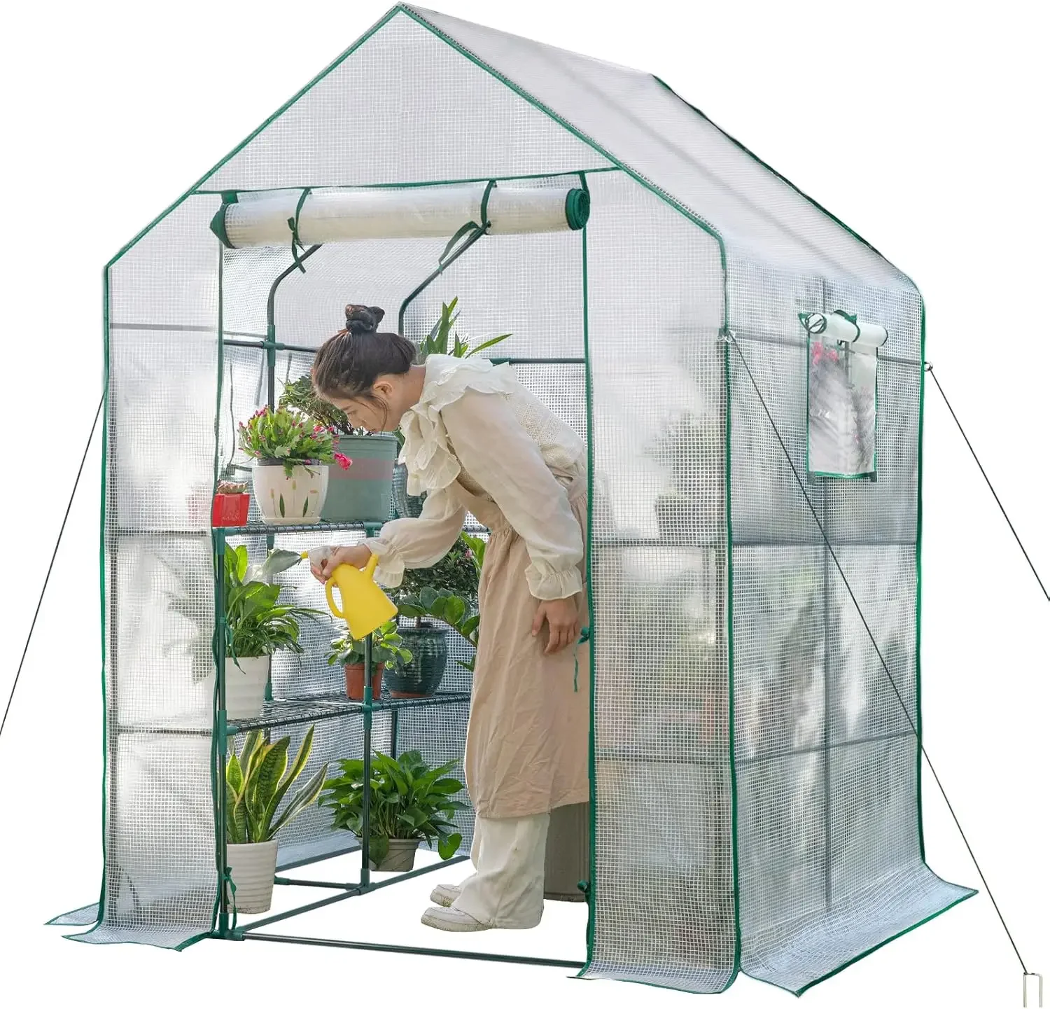 

Greenhouses for Outdoors,Portable Walk in Greenhouse for Garden Plants That Need Frost Protection and Away from Pests,USA