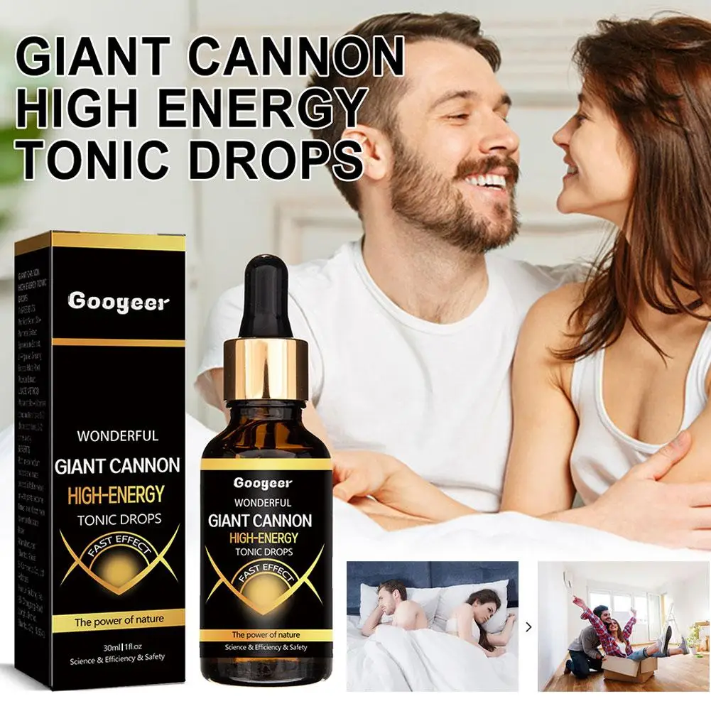 GIANT CANNON HIGH ENERGY TONIC DROPS Prostate Relief Drops Prostatitis Treatment for Men Improve Kidney Function Health Car M3I0