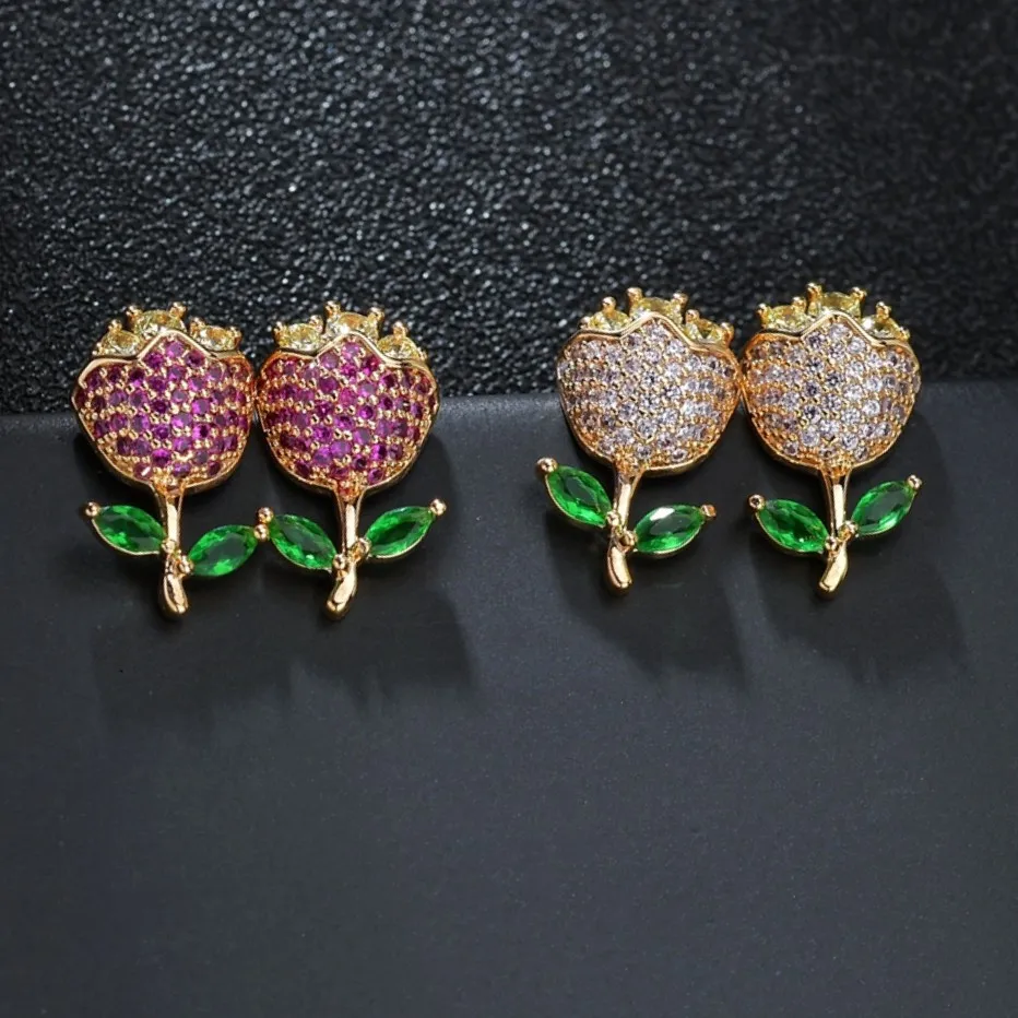 

Rose 925 Sales Earrings for Women Ladies Grils Lady X-mas Gift Party Jewelry