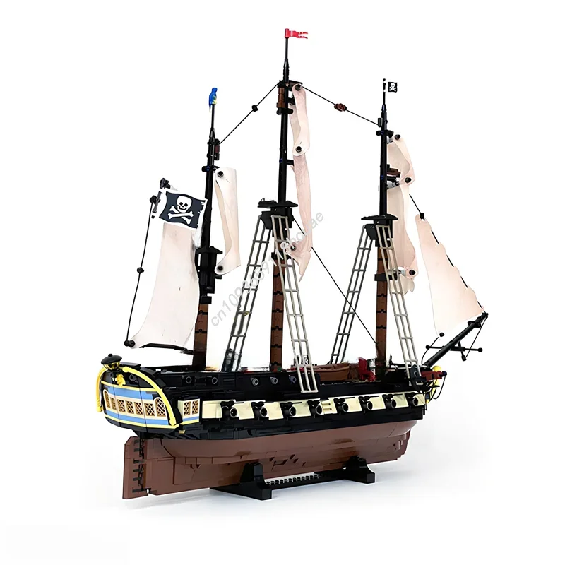 1901 Uds. MOC Fer Maiden Privateer fragata modelo juguete de bloques de construcción arquitectura regalo de Navidad Idea educación niños cumpleaños