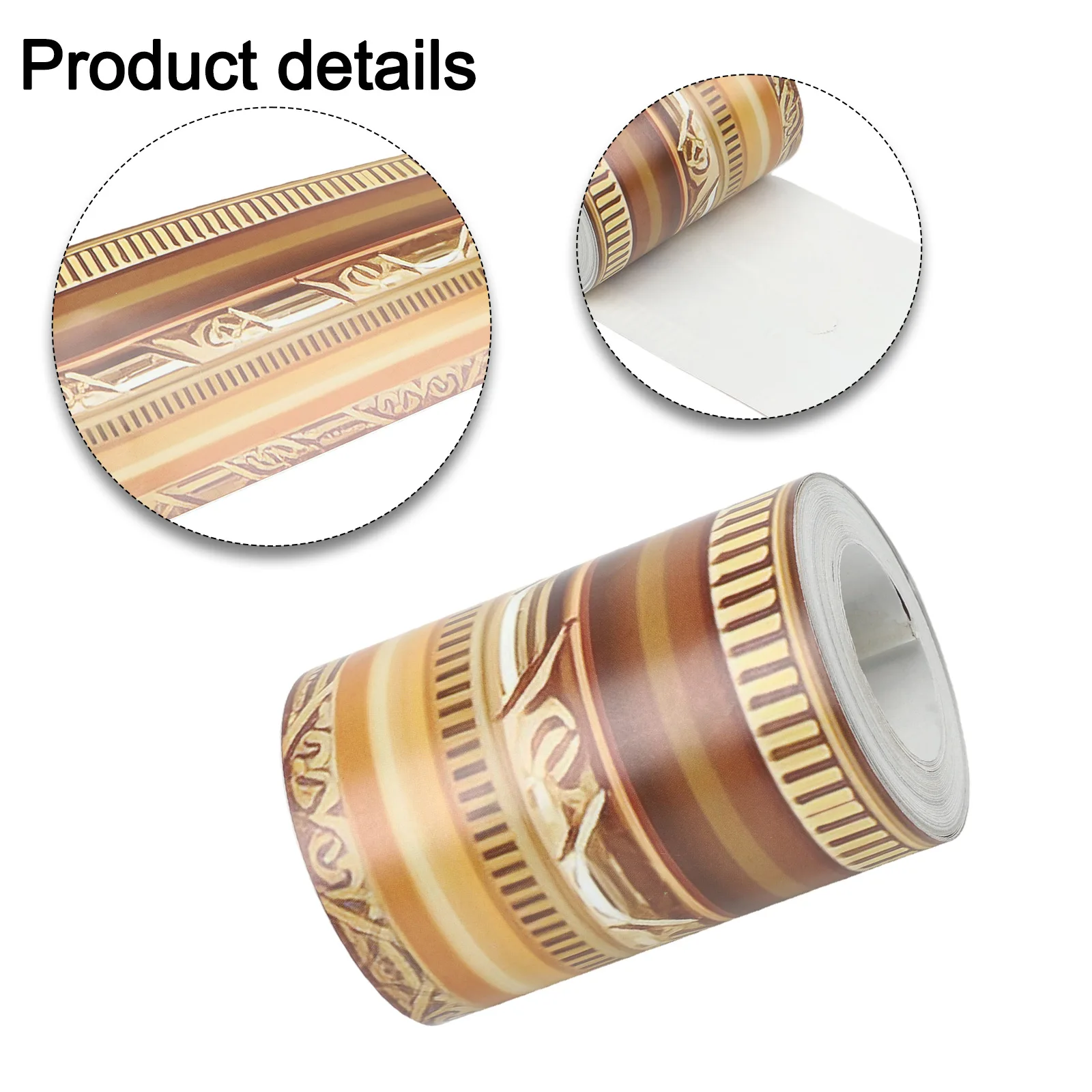 Self 3D PVC Waterproof European Style Removable Wallpaper Sticker for Wall Border Decoration in Kitchen and Bathroom