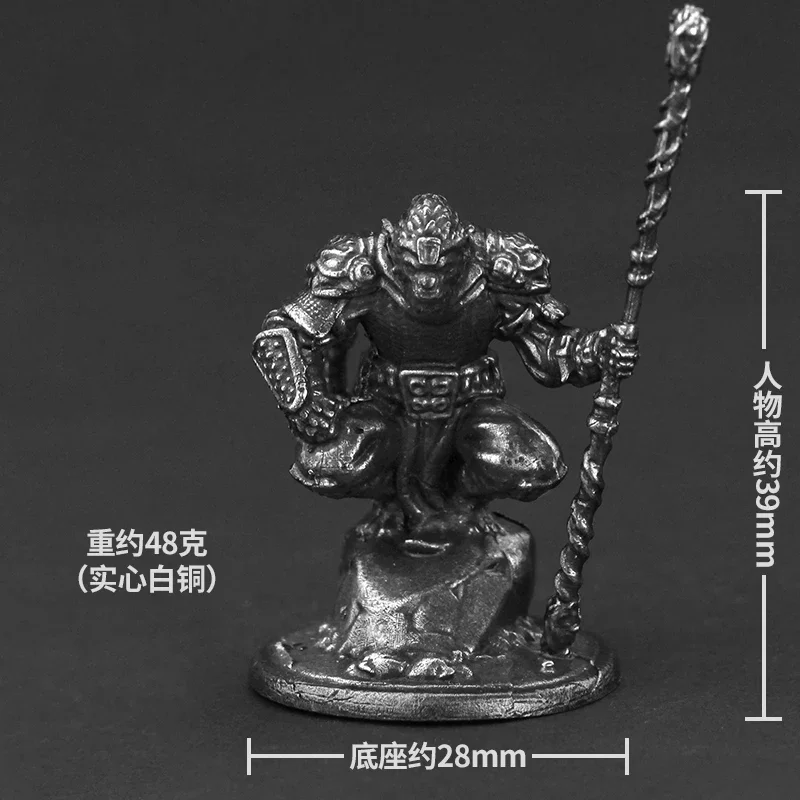 عتيقة الجنرالات الجنود عمل نماذج لجسم لعبة أنيمي القتال شكل معدني صغير النحاس المحارب آرتشر التماثيل الثابتة