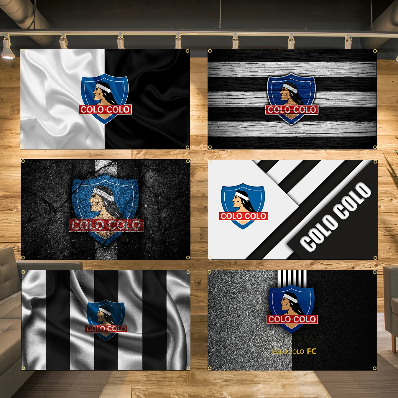 90x150cm 3x5FTS Chile Club Social y Deportivo Colo-Colo bandera de juego poliéster impreso cartel para el hogar para Decoración