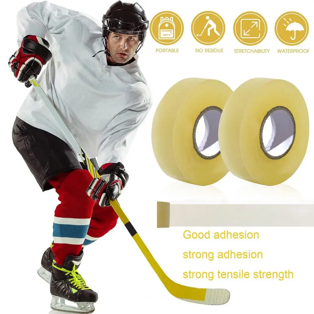 Hockey Tape Adhesive Shin Guard Sock Tape Multipurpose Ice Hockey Bar Badminton Handle Bike Grip Handlebar Sticky Accessories