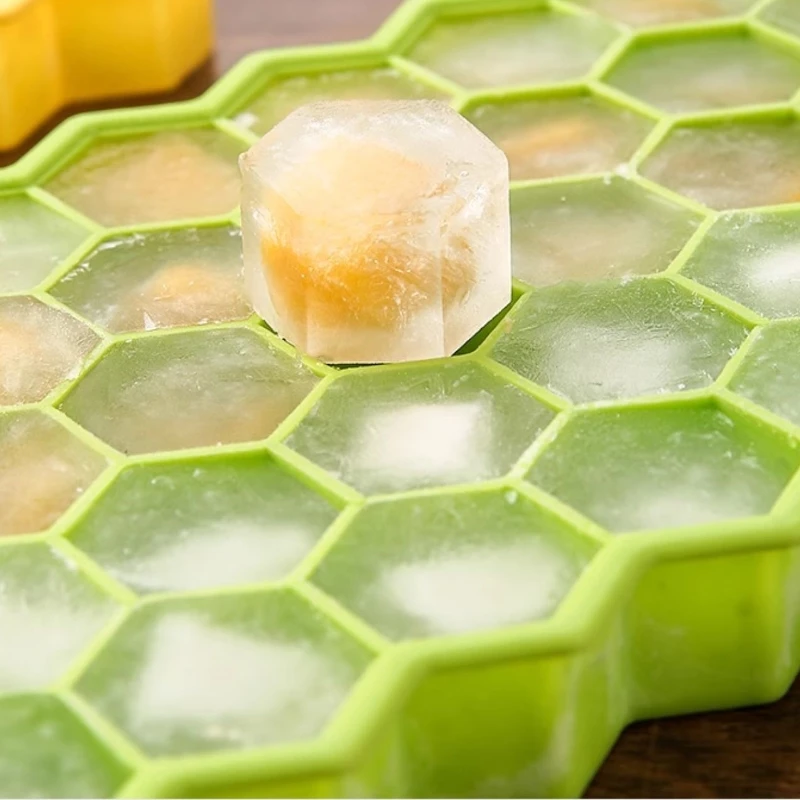 Food Grade 37 Compartment Silicone Ice Cube Tray with Lid Silicone Molds Ice Cube Maker Popsicle Mould Home Kitchen Gadgets