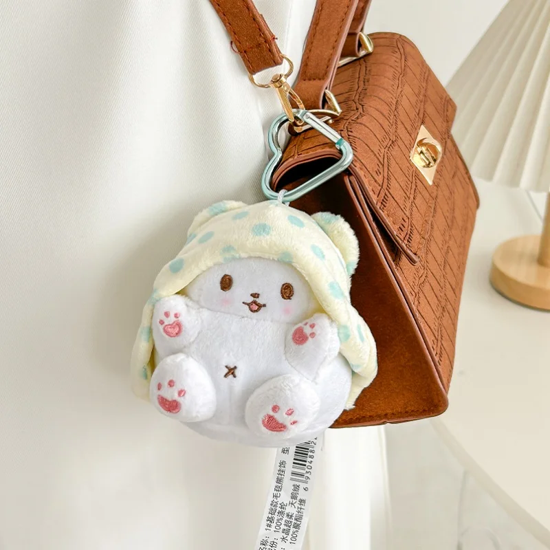 10cm Kawaii Sanrio Marumofubiyori Doll Keychain Pendant Popular Anime Mofu Accessory Bag Pendant Backpack Pendant Christmas Gift