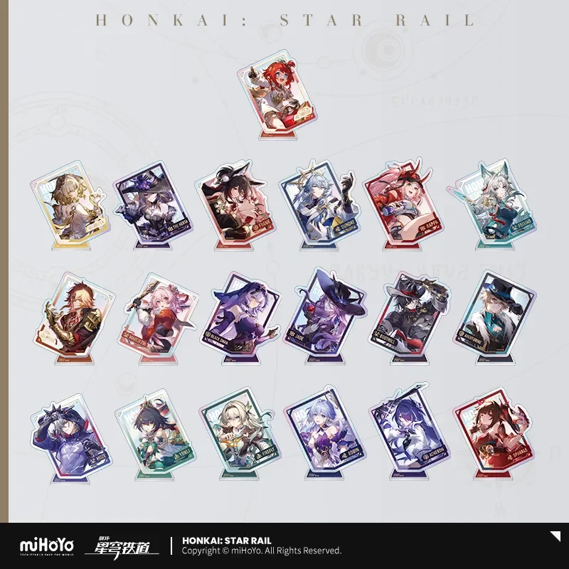 Sunsyea Honkai Star Rail Official Merch miHoYo Original Authentic XJLX 2 Series Acrylic Stand Badge Aventurine Sunday Robin