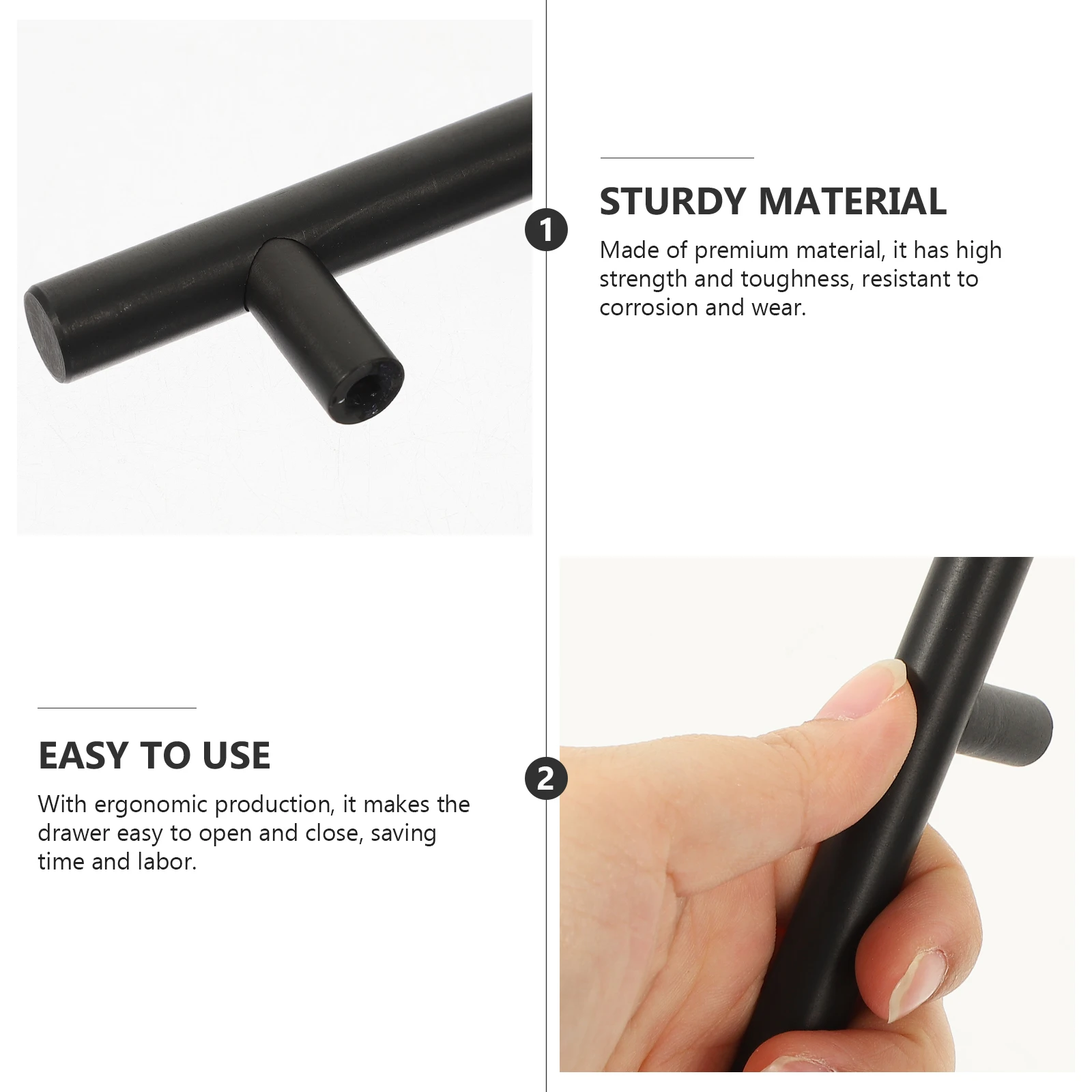 

Cabinet Knob Simple Design Durable Drawer Pull For Closet Kitchen Bedroom Wardrobe Furniture Stainless Steel Handle