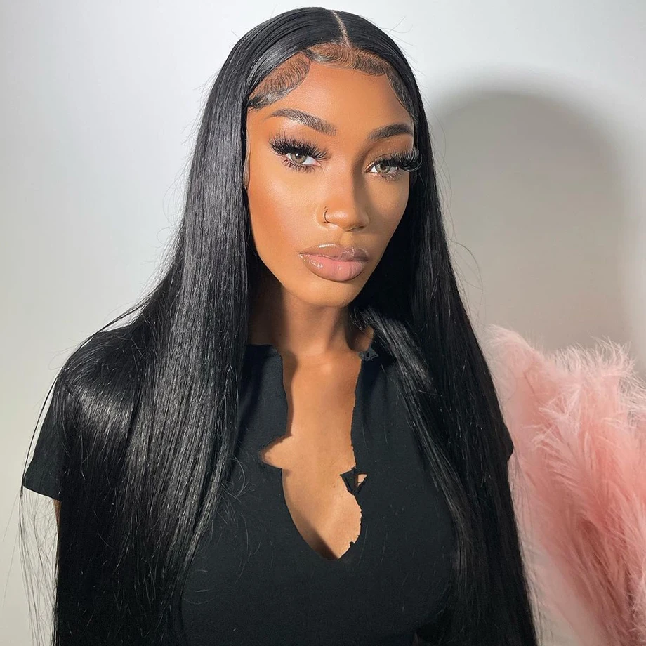 

13x6 Straight Lace Front Wigs Human Hair Remy 13x4 Hd Transparent Lace Frontal Wigs For Black Women Brazilian Wigs