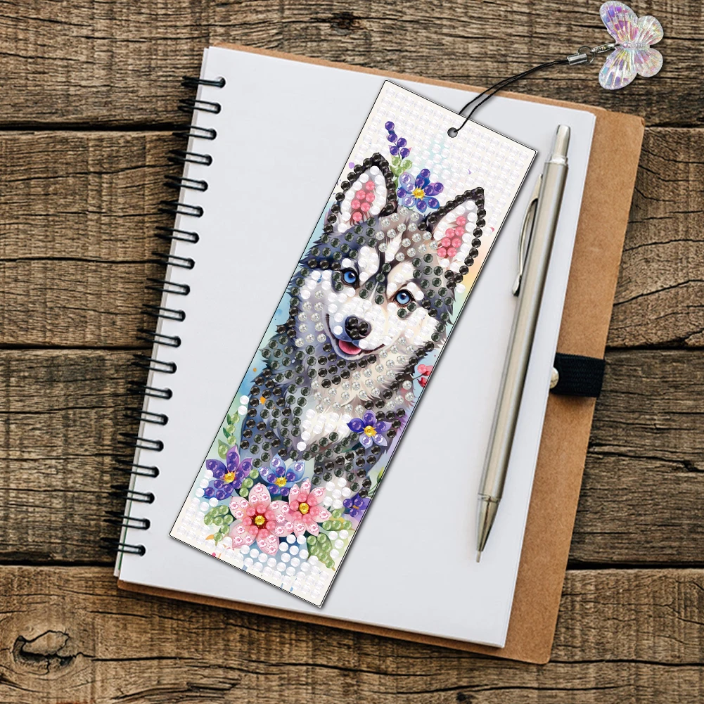 

3Pcs Special Shape Cat Flower DIY Bookmarks Diamond Painting Kits Diamond Painting Bookmark Making Kit for Adults Beginners