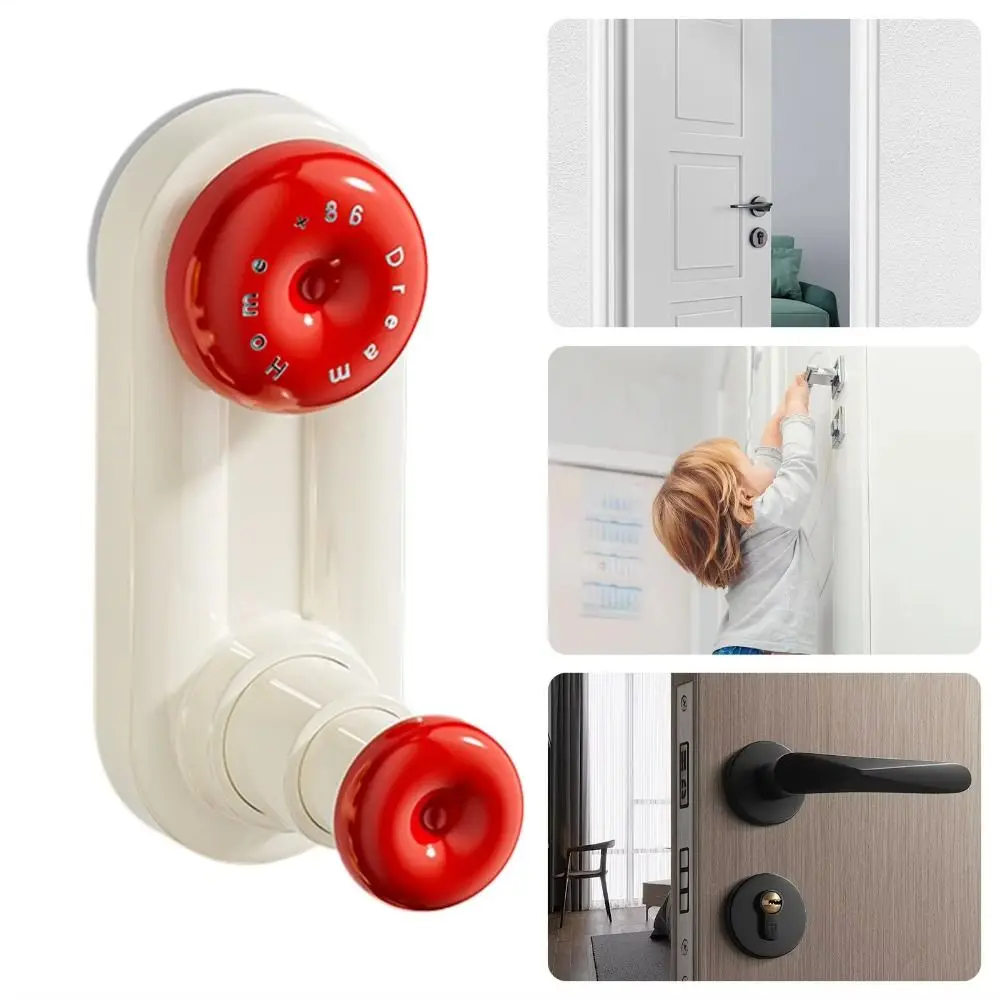 

Suction Cup Door Handle Fixed Lock 3-Gear Adjustable Anti-Theft Anti-opening Door Lock Easy Installation Door Security Stopper