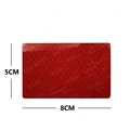 13 Red 8X5 CM