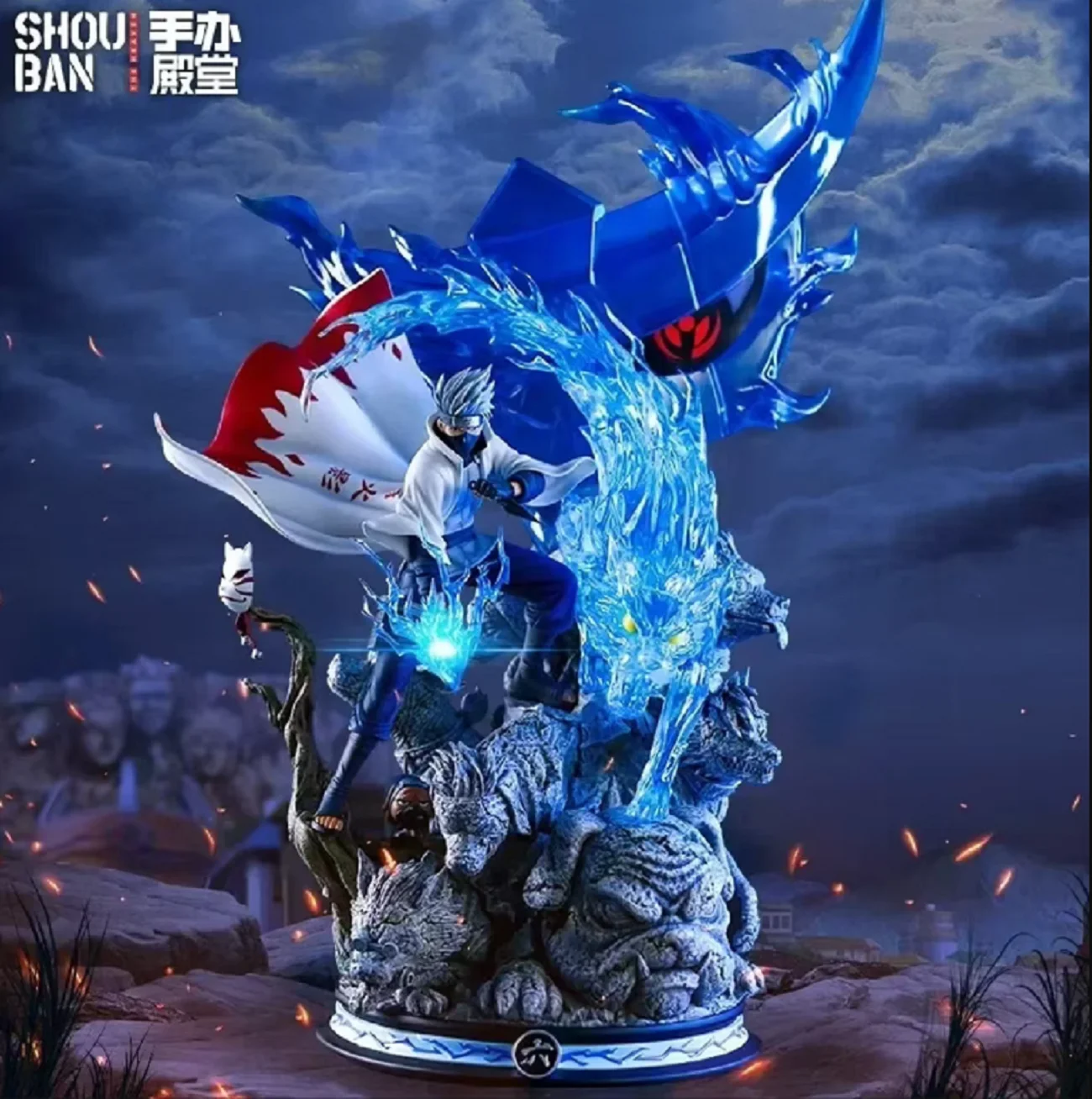 Figurka anime Naruto Kakashi, 28 cm, stojąca, PVC, kolekcjonerska, dekoracja pokoju, ręcznie robiona, prezent urodzinowy dla chłopca.