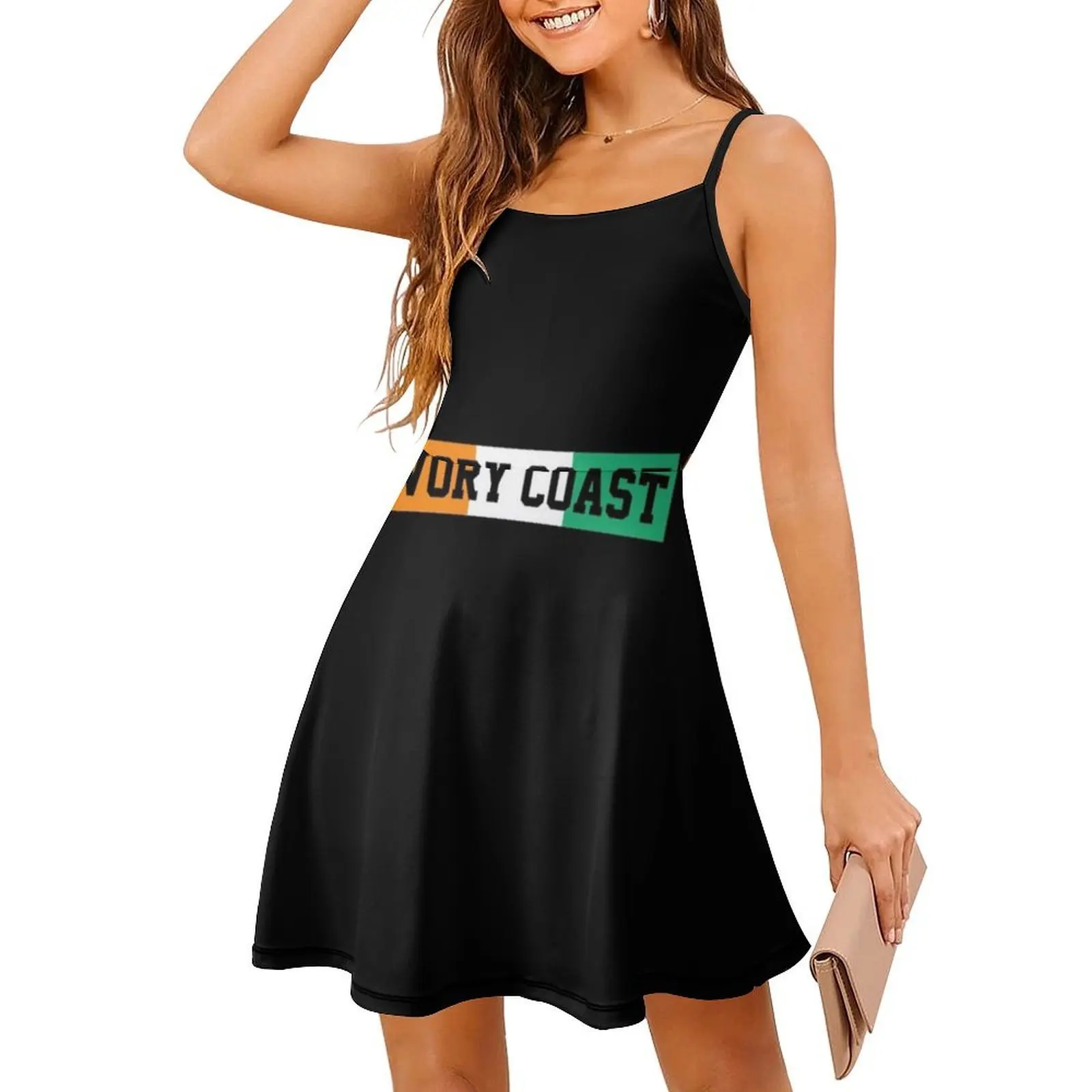 ชุดเดรสโบฮีเมียนแขนกุดลายพิมพ์หลากหลายสไตล์สำหรับวันหยุดพักผ่อนที่ชายหาด  ชุดเดรสสำหรับงานปาร์ตี้  ชุดเดรสสไตล์ไอวอรี่โคสต์  ชุดเดรสสำหรับผู้หญิงที่รักการเดินทางในแอฟริกาตะวันตก